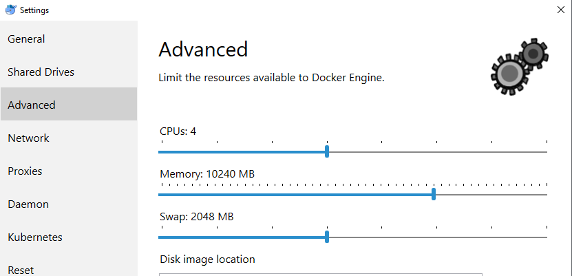 Docker Advance Settings